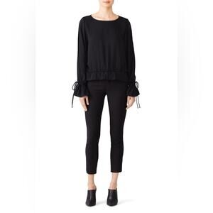 Jay Godfrey Linden Blouse Long sleeves Black Women’s Size 4